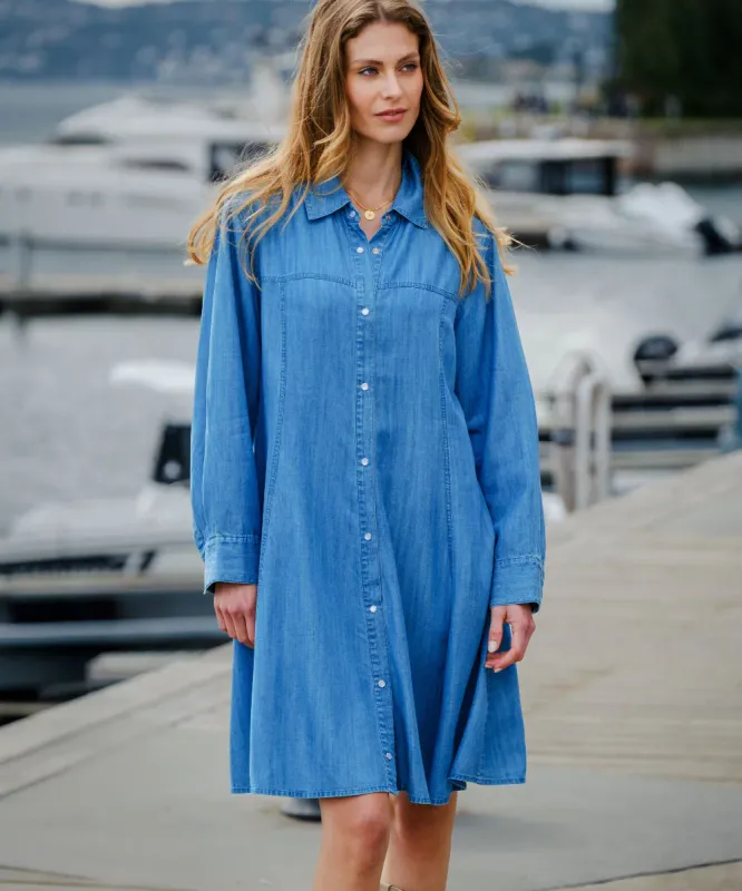 ANE MONE -  Joanna denimkjole -  Blå