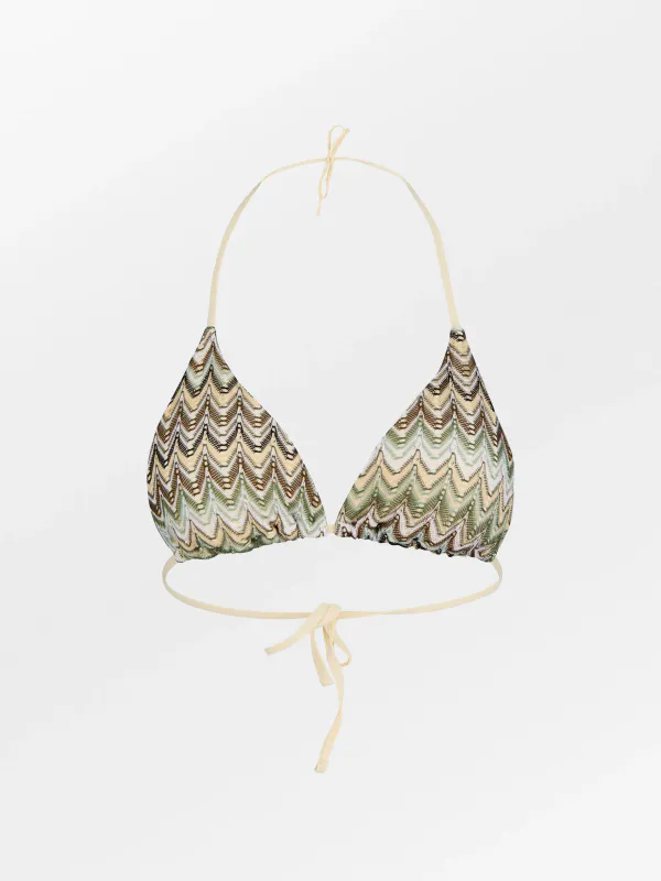 Amber Bel Bikini Top - Beetle Green 