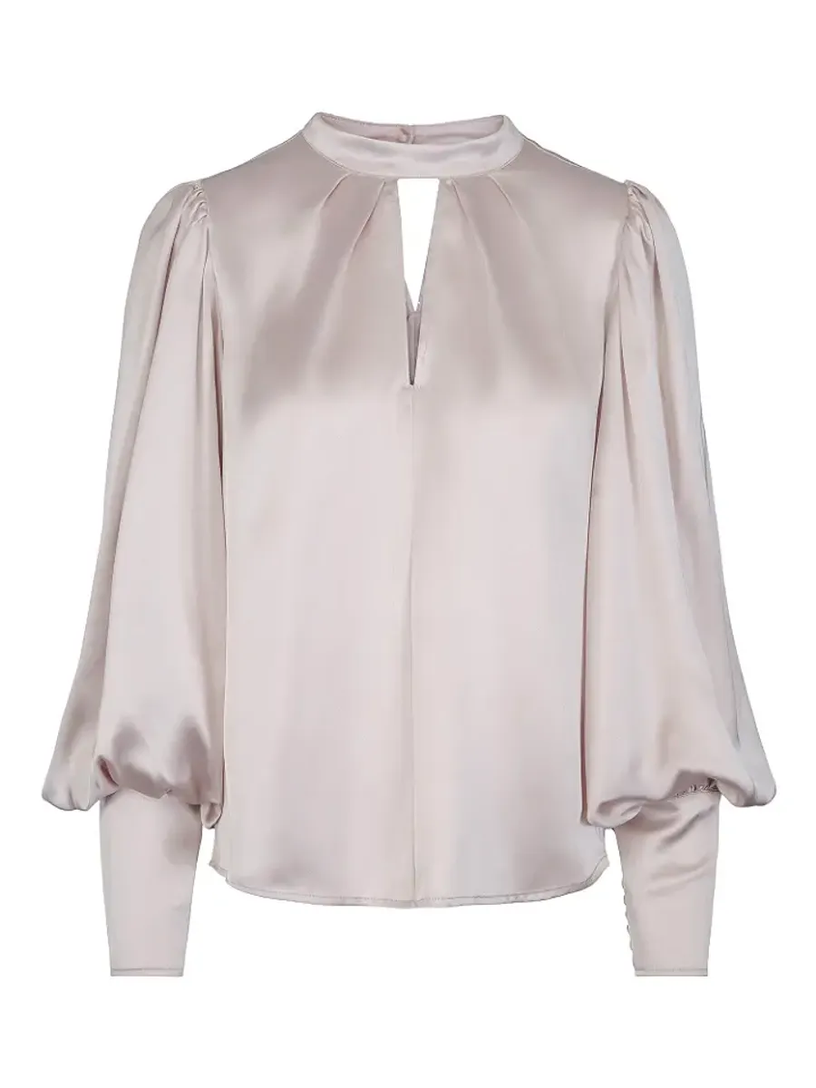 HAUST - Special sleeve blouse - lys beige 