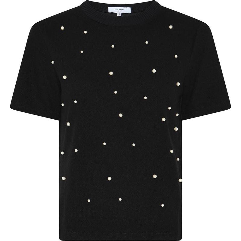 MAPP - Perlebluse Svart