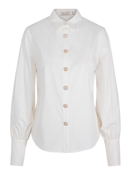 Hovedbilde HAUST - Button Stretch Blouse Hvit