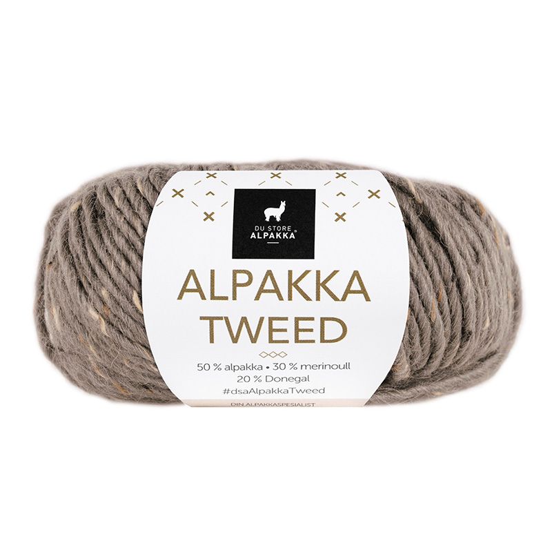 Alpakka Tweed - 108 Lys Brun