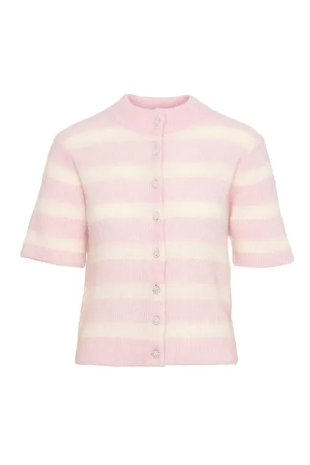 Hovedbilde Rah Oslo - Short Sleeve Cardigan Stripe - Light ...