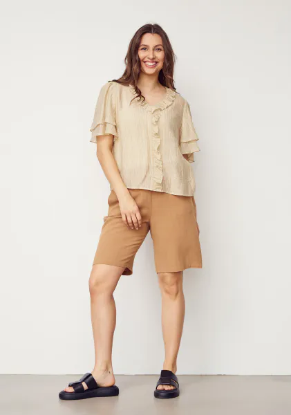 Hovedbilde Isay - Harper s/s Blouse - Washed Sand