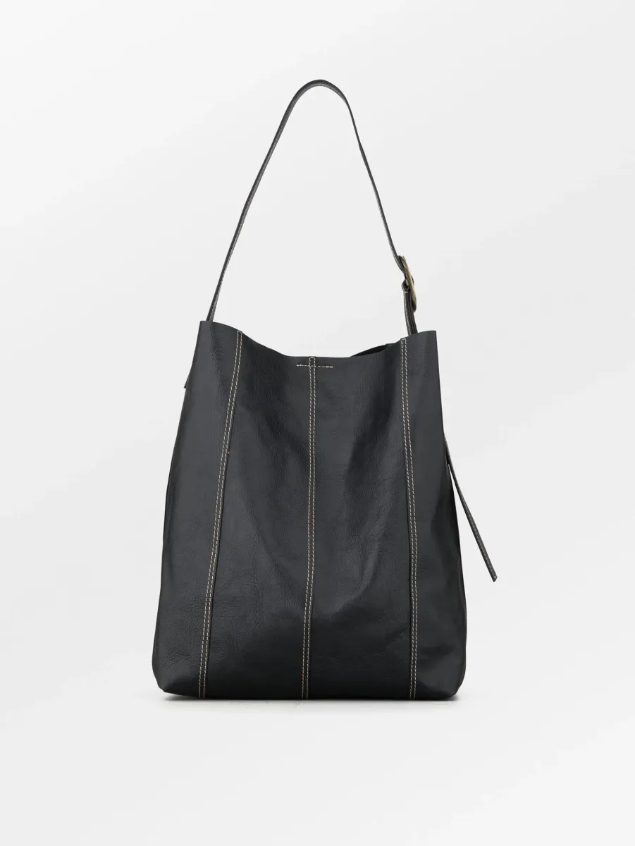BECK SÖNDERGAARD - Panel Mae Buckle Bag - Sort 