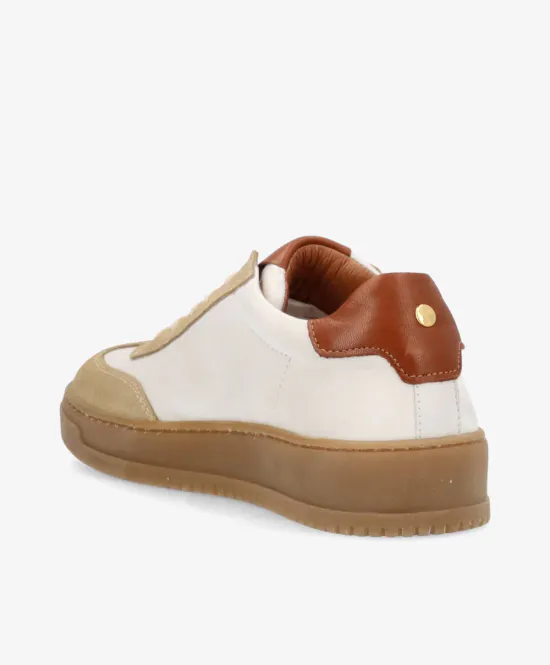Hovedbilde PRIME PULSE LS - Dame - Hvit-beige skinn-semsket ...