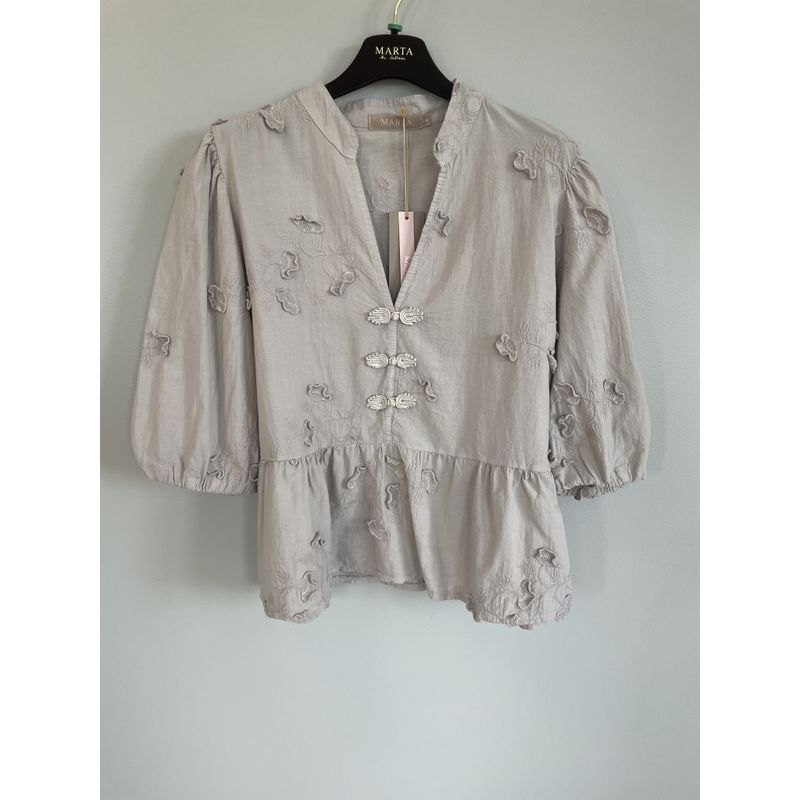 MARTA DU CHATEAU - Safiya Bluse - Beige