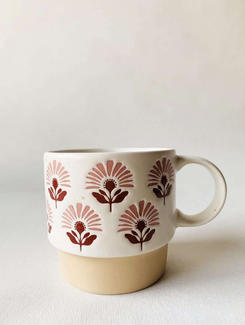 Hovedbilde Krus Retro Marie - Rosa Blomst