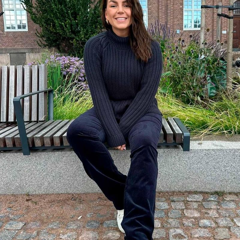 ISAY - GWEN HØYHALSET GENSER - MARINE