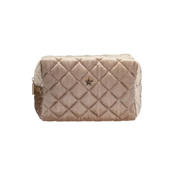 Hovedbilde VELVET SQUARE QUILTED MAKE-UP POUCH SMALL ...