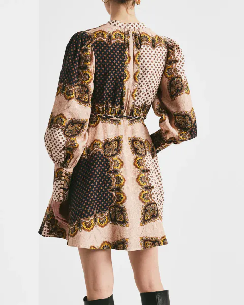 Hovedbilde BYTIMO - Jacquard Mini Dress Vintage Paisley 