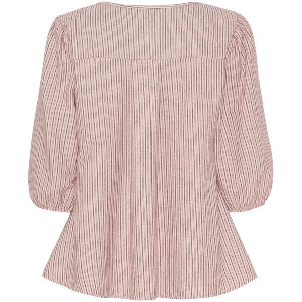 Hovedbilde MARTA DU CHATEAU - SYBIL BLUSE - HVIT/RØD