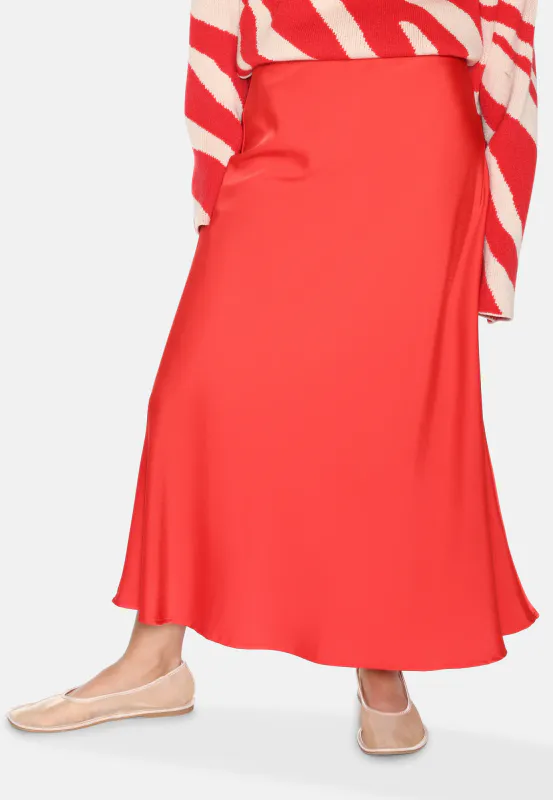 Gebry maxi skirt - Fiery Red