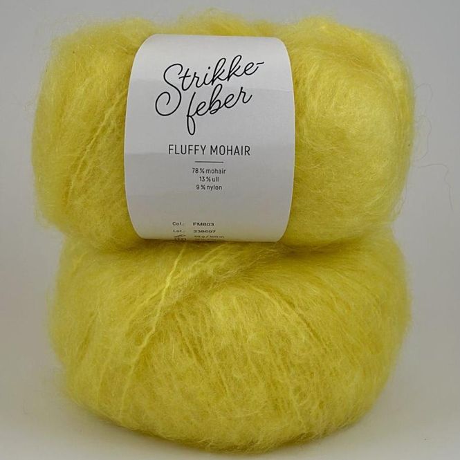 Hovedbilde FLUFFY MOHAIR - Neon Gul FM803