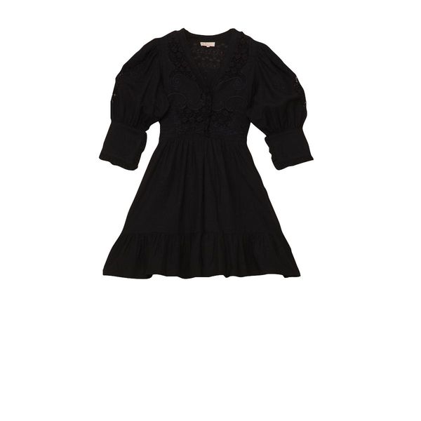 Hovedbilde BYTIMO - Linen Mini Dress Black 