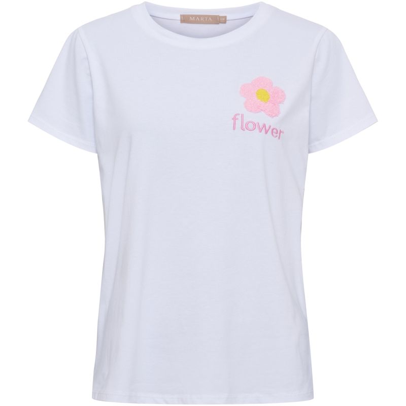 MdcAvella Tee - Hvit/Rosa
