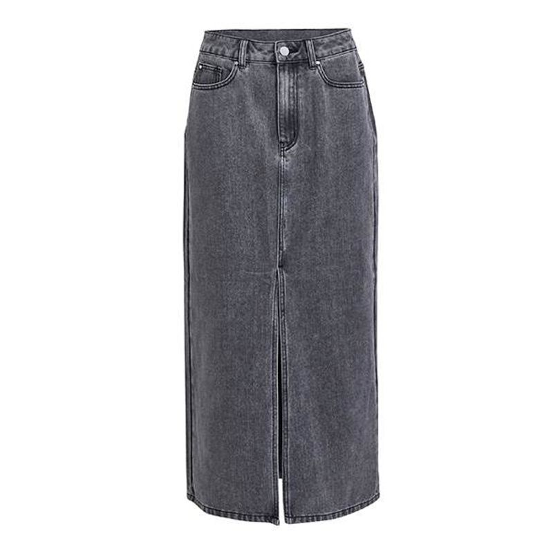 Dina Nova midi skirt - Light grey wash