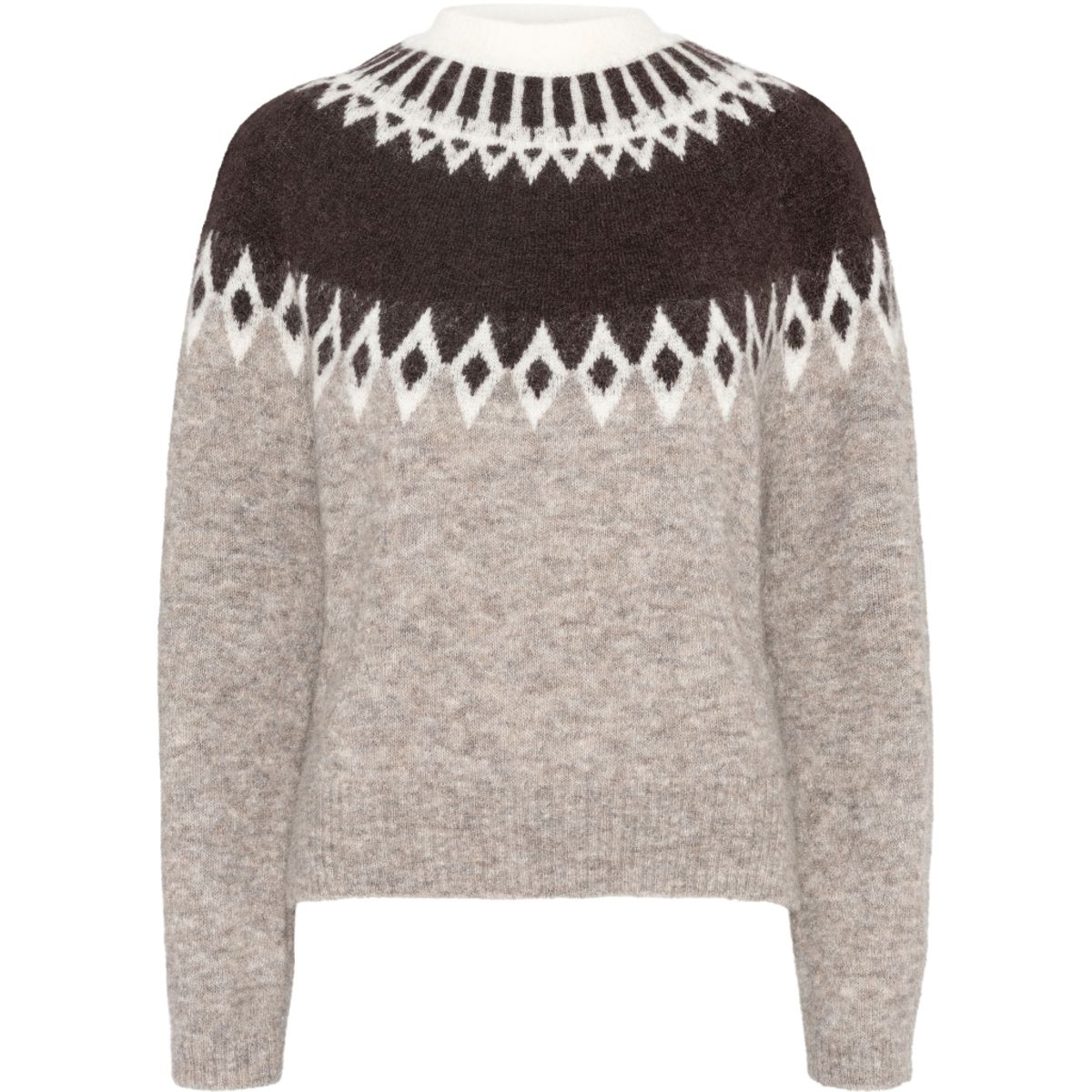 RAH OSLO -  Annie round neck with pattern - Breccia