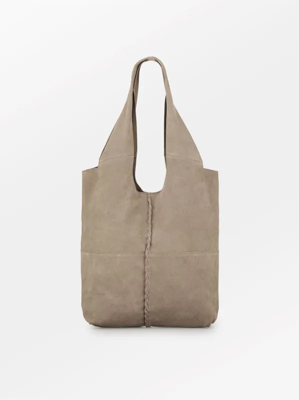 BECK SÖNDERGAARD - Suede Demi Bag - Moral Grey 