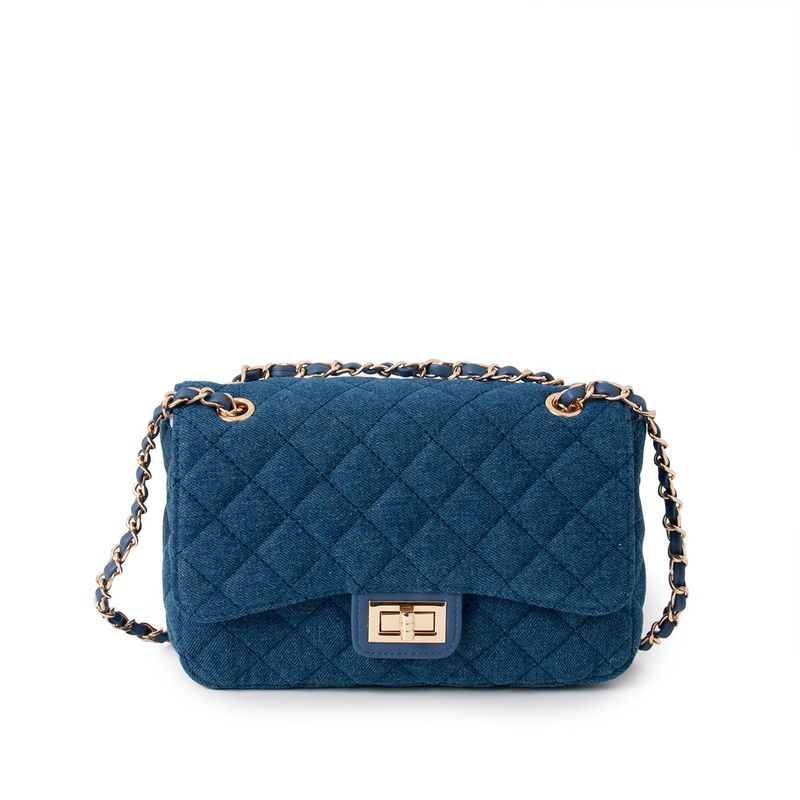 DAISY stor clutch - jeansblå