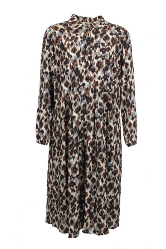 Isay - Annica Button Dress - Autumn Spot 