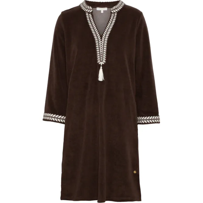 Hovedbilde Rah Oslo - Kaftan Short Dress - Brown