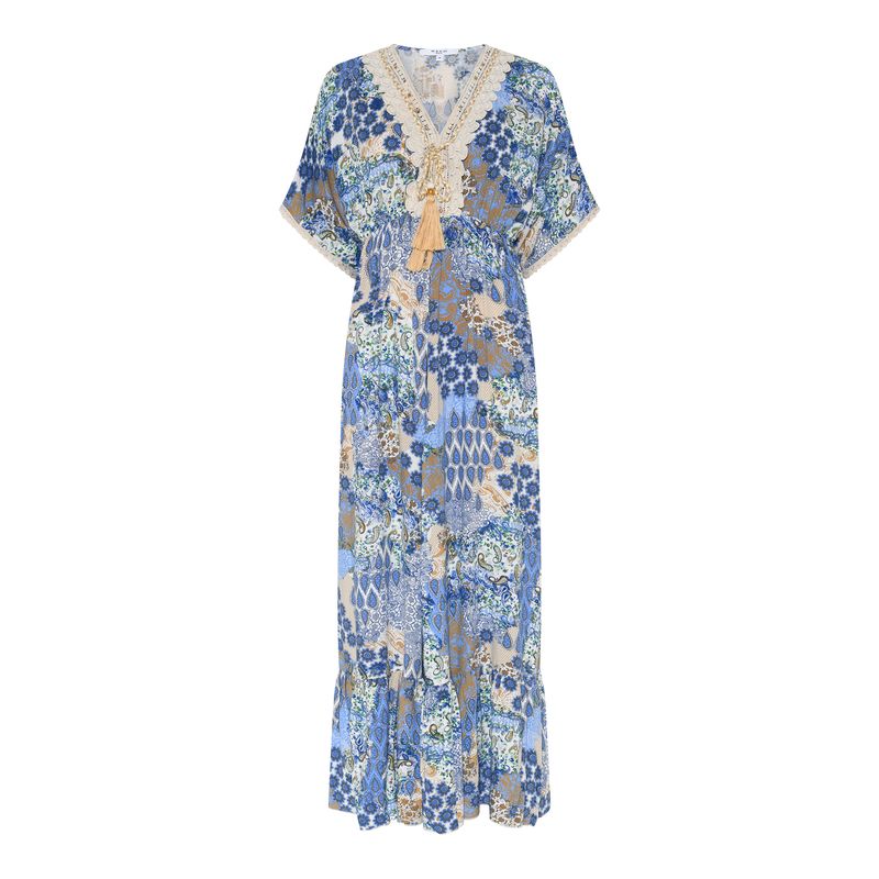 MAPP - ALICANTE DRESS LONG - SKY BLUE