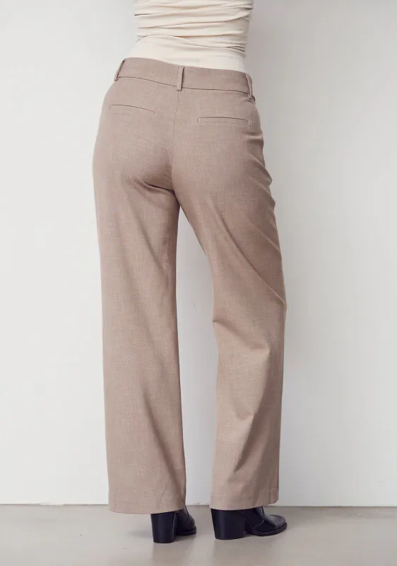 Isay Rimini Long Pant -  Taupe Melange
