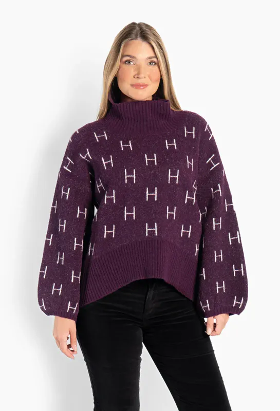 HÉST - Fam Sweater Short - Potent Purple