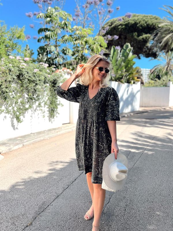 Rah Oslo - Ella Smock Dress - Army Print
