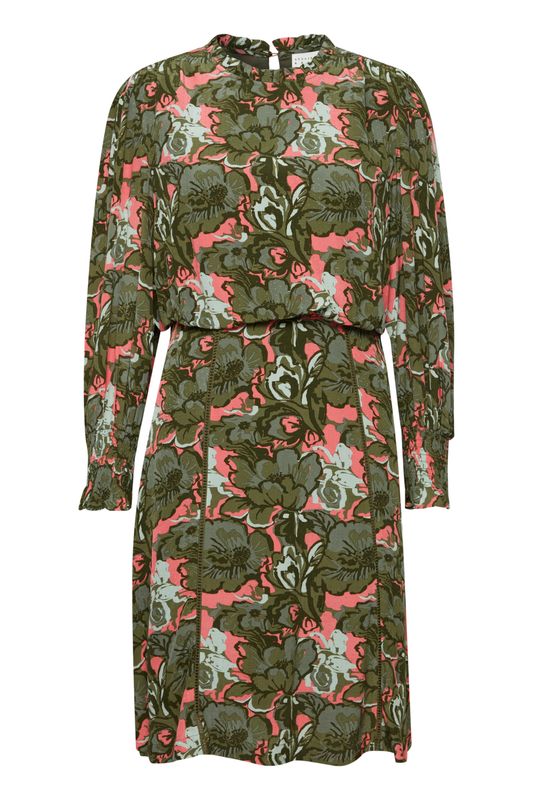 Irfarrow dress - olive branch big flowers